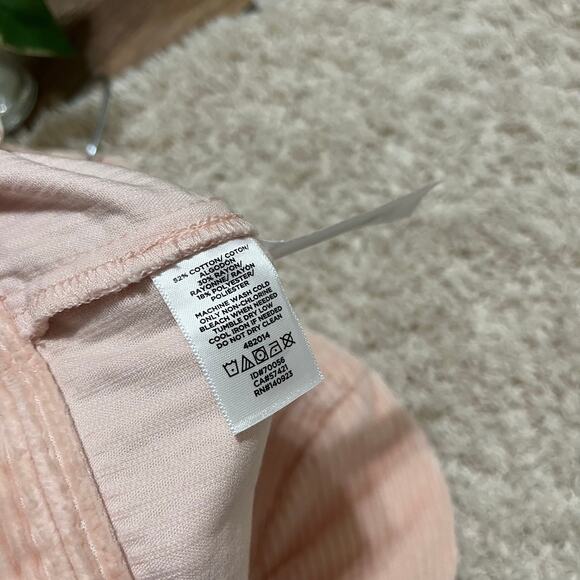 LOFT Size Small Baby Pink Super Soft Corduroy Button Front Jacket - Picture 4 of 5